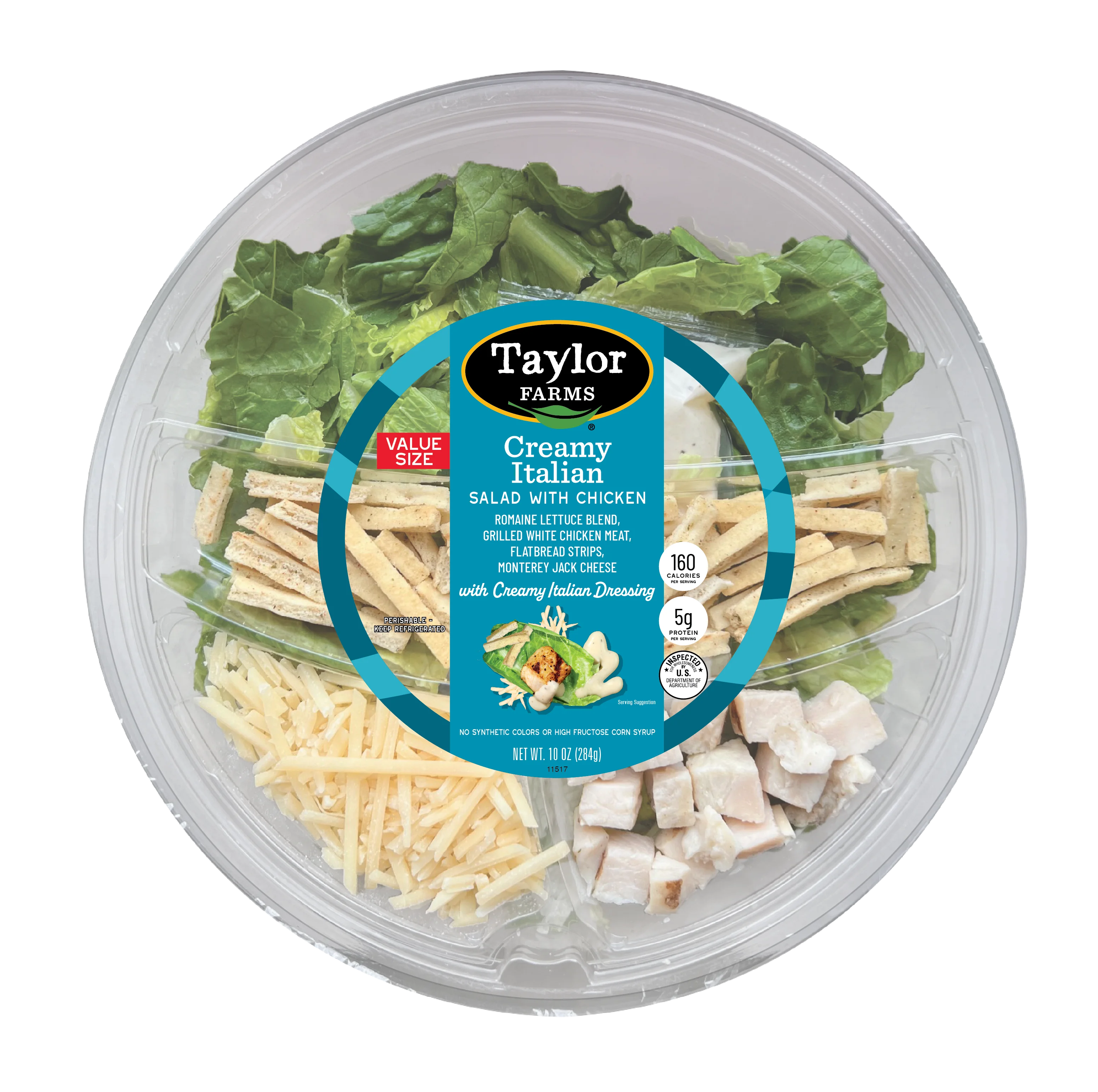 Taylor Farms Creamy Italian Salad Bowl in Value Size