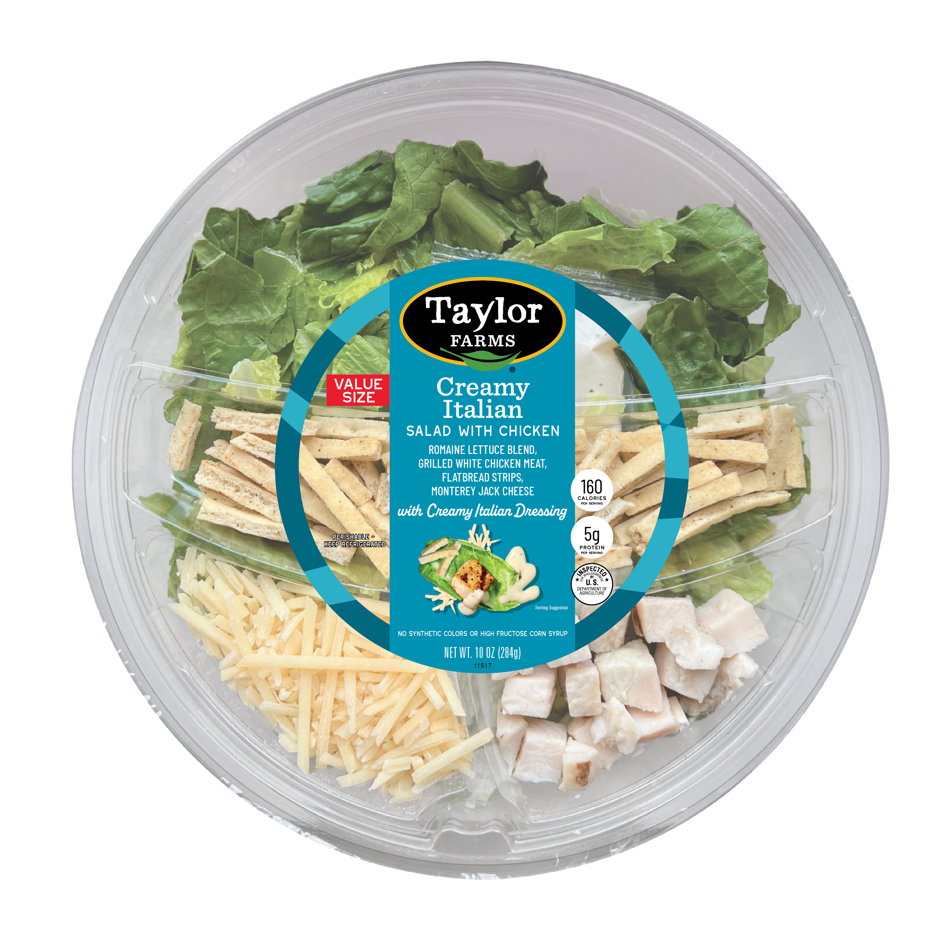 Taylor Farms Creamy Italian Salad Bowl in Value Size