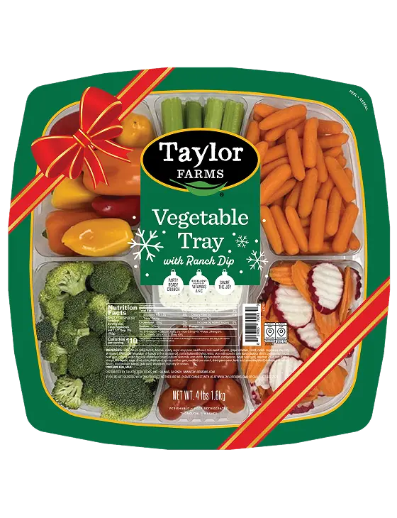 Large Vegetable Tray with Ranch Dip – 4 lbs
