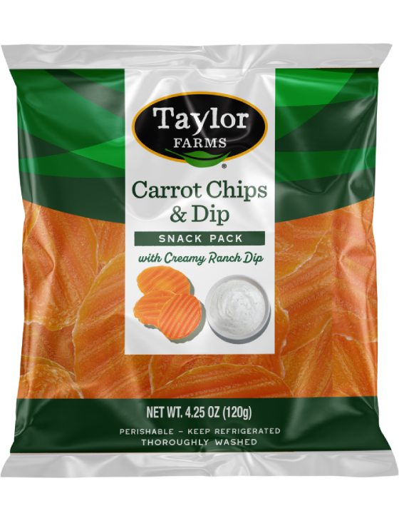taylor farms carrot chips and dip snack pack