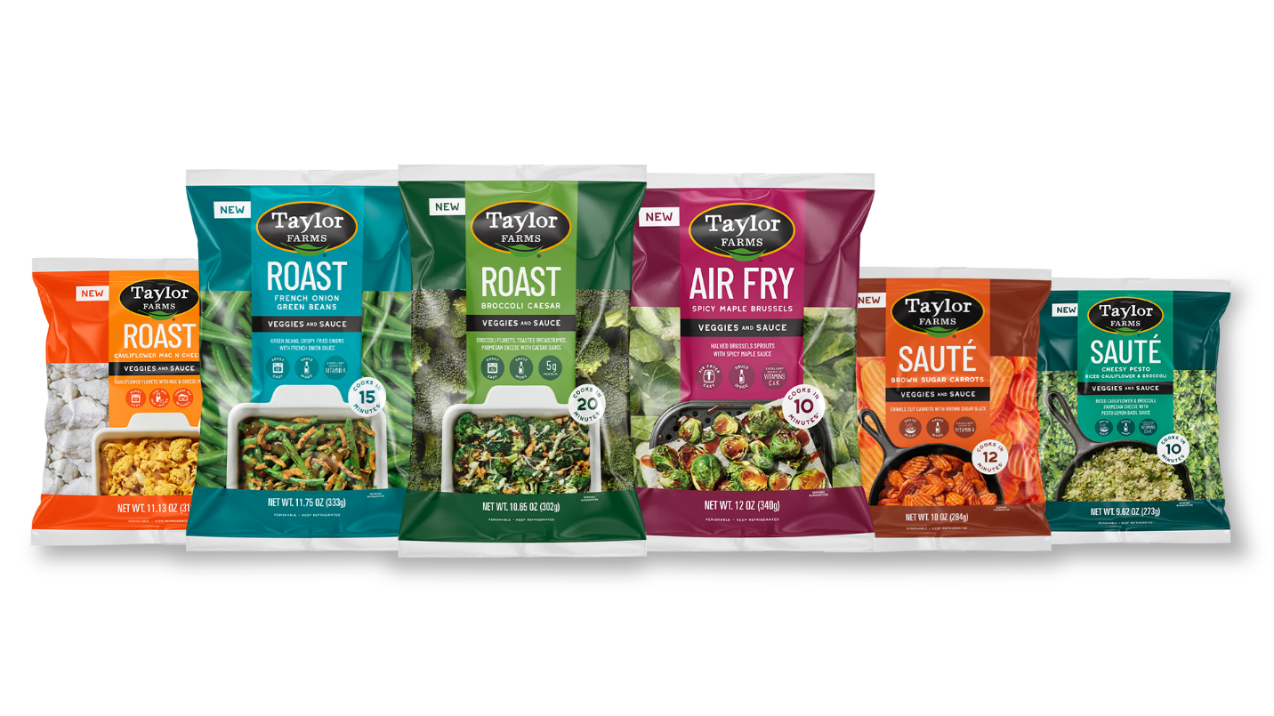 Taylor Farms Expands Innovation into Ready-to-Cook Vegetable Sides with Six Exciting New Vegetable Kits