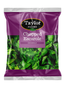 Chopped escarole fresh greens ready for salads and healthy dishes.