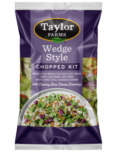 Wedge Chopped Salad Kit with fresh ingredients, vibrant colors, and crunchy toppings for a healthy meal option.