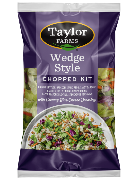 Wedge Chopped Salad Kit with fresh ingredients, vibrant colors, and crunchy toppings for a healthy meal option.