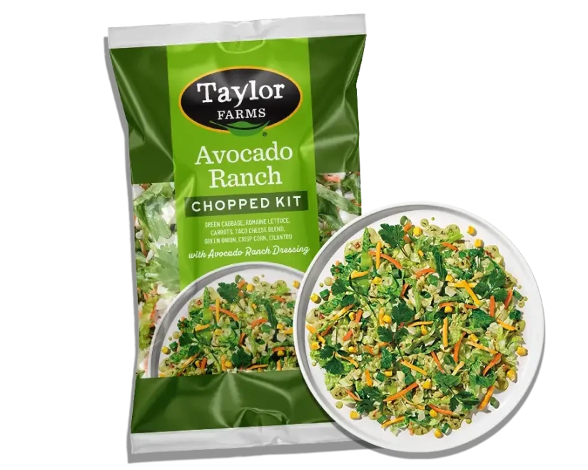 Taylor Farms responsible food product showcasing fresh vegetables and healthy meal options for nutritious eating.