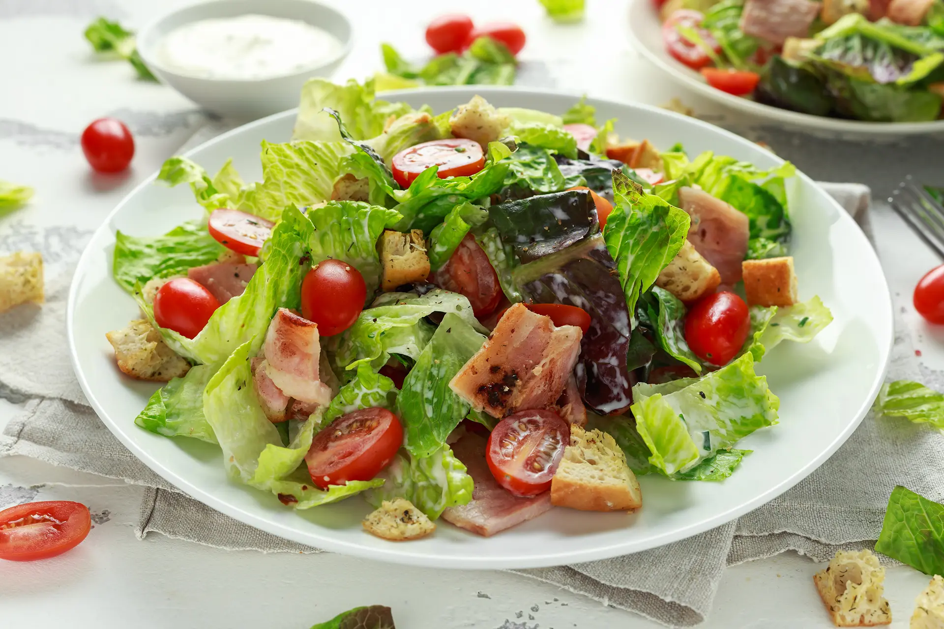 BLT Salad with Romaine