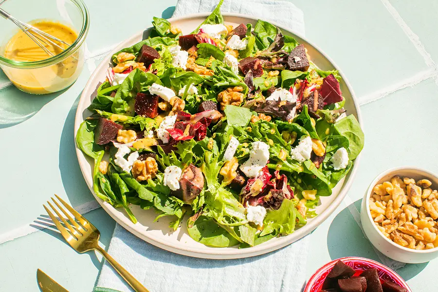 Easy Spring Mix Salad - French style