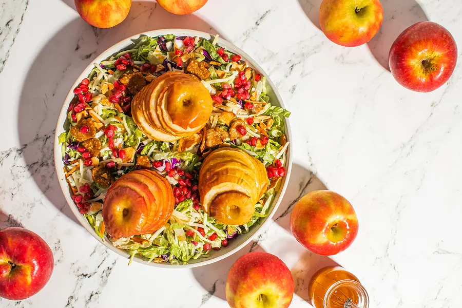 Spiced Apple Baked Salad