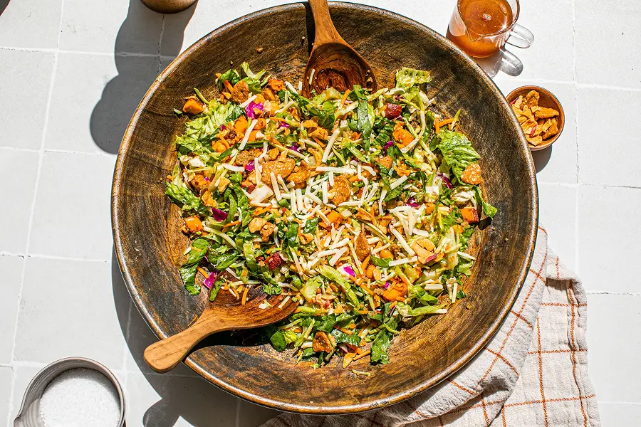 Spiced Apple Chickpea Sweet Potato Salad