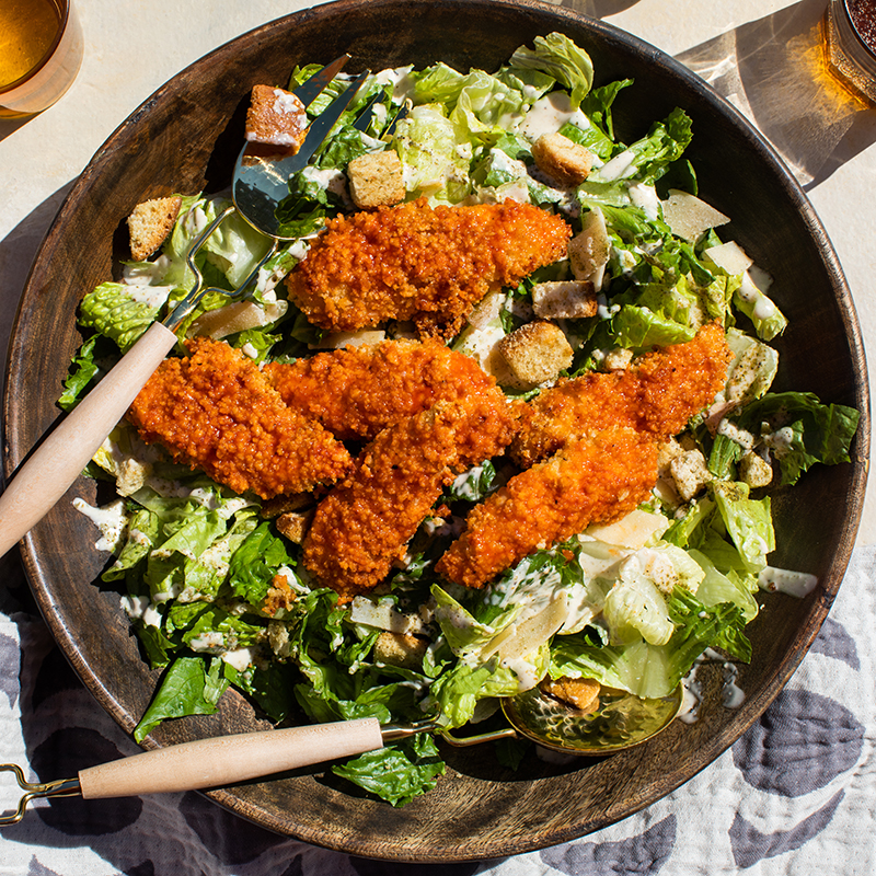 Hot honey chicken caesar