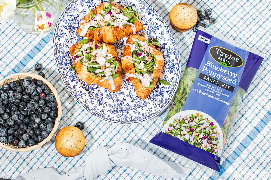 Blueberry Poppyseed Chicken Croissant Sandwich