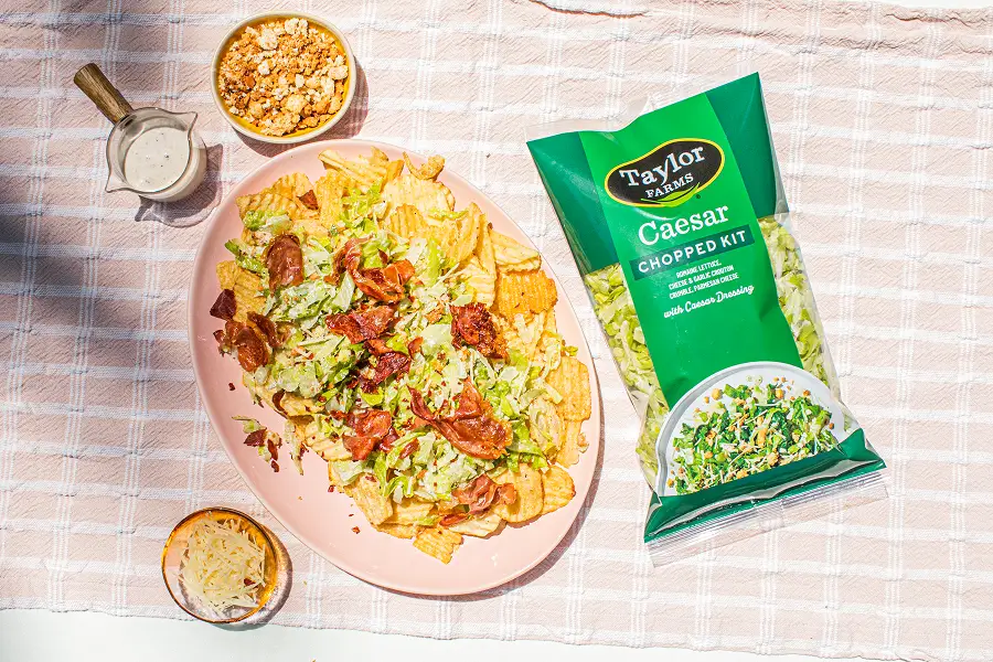 Caesar Chips with Crispy Prosciutto