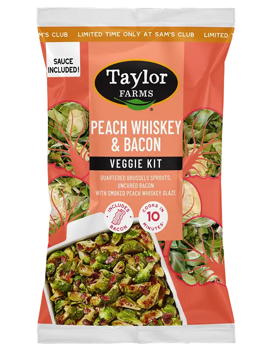 Peach Whiskey And Bacon Veggie Kit Featured