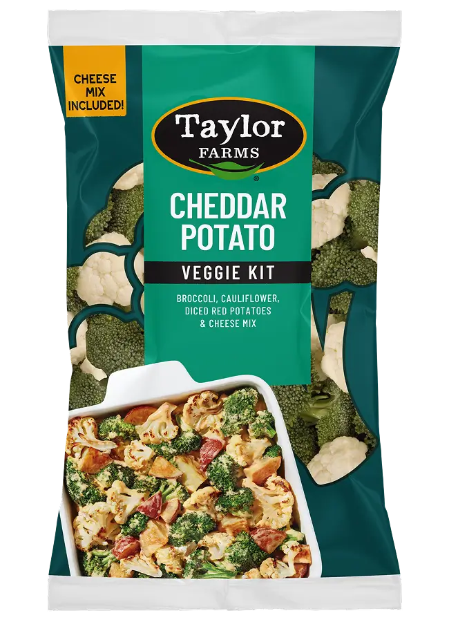 Taylor Farms Cheddar Potato Veggie Kit Featured